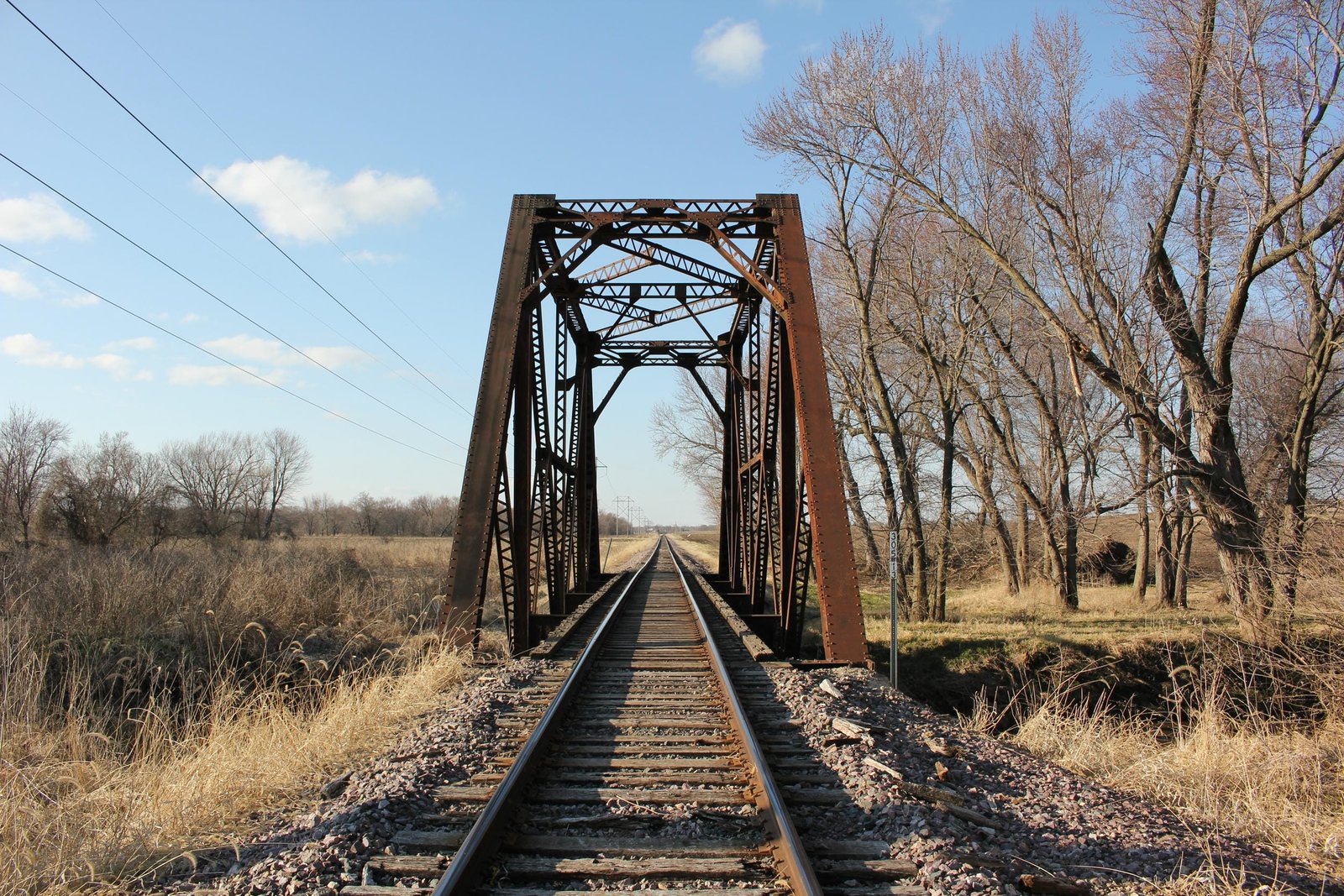 Looking north